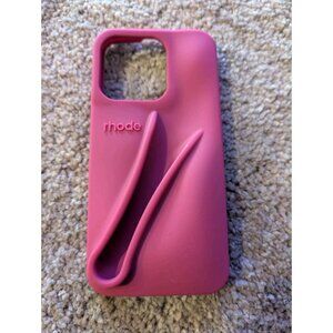 Rhode "Summer Lip Gloss" & 3D Silicon Case For iPhone 15 Pro